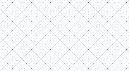 Fototapeta premium Octagonal blue pattern on a white background