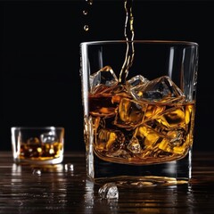 whiskey with ice