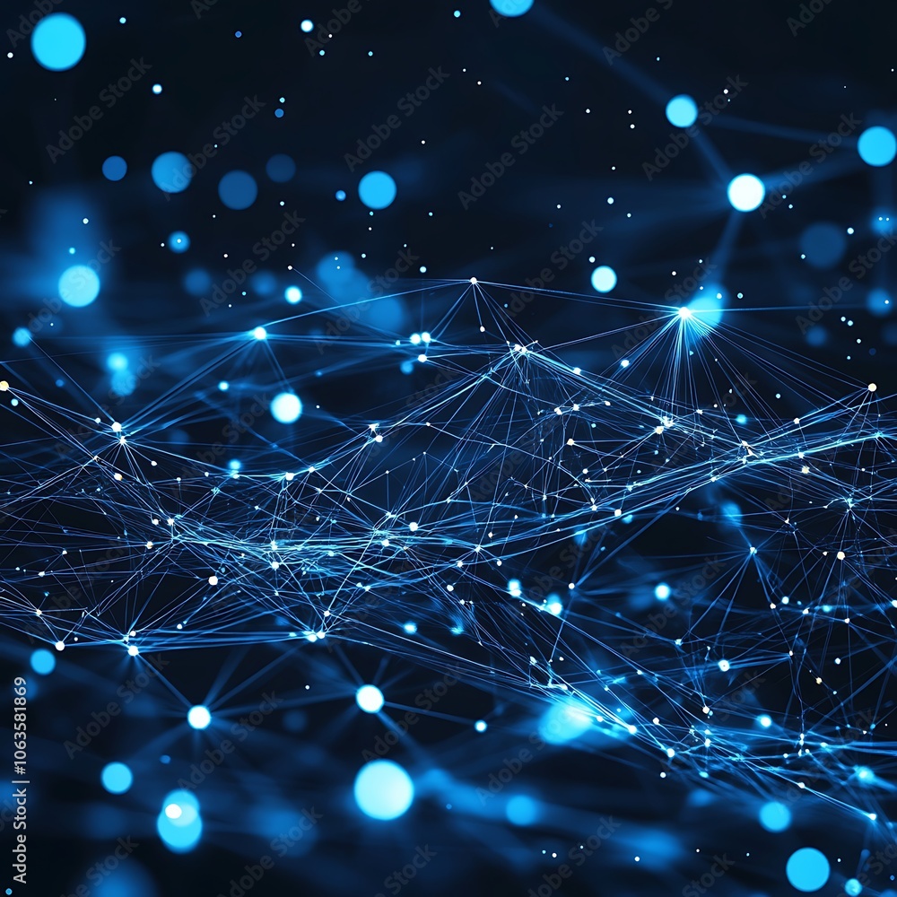 Aufkleber elegant minimalist networking background with clean geometric design and tech vibe