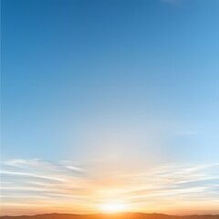 Fototapeta premium Serene sunrise over a tranquil landscape