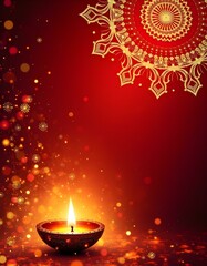 Elegant Diwali background festival of lights. Ramadan muba