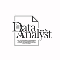 typography of Data analyst design