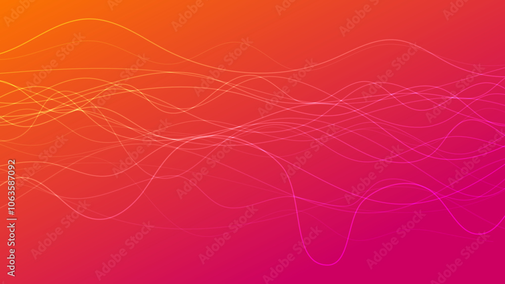 Poster abstract gradient background with wave beams