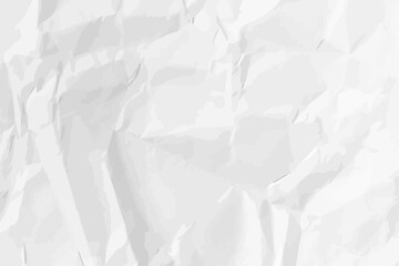 White clean crumpled paper