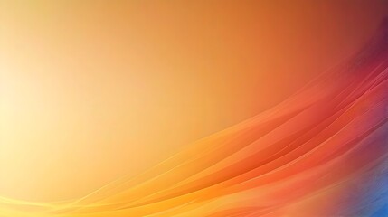 Obraz premium Abstract gradient waves in warm orange and yellow hues