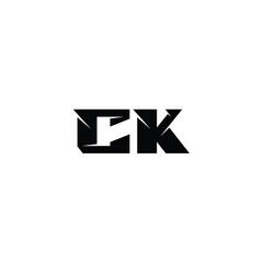 CK monogram logo design letter text name symbol monochrome logotype alphabet character simple logo