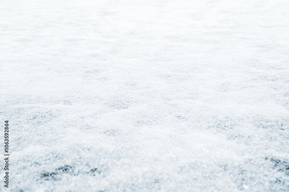 Poster a snowy field with no visible objects