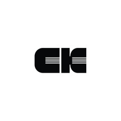 CK monogram logo design letter text name symbol monochrome logotype alphabet character simple logo
