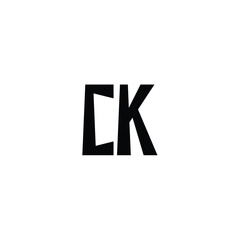 CK monogram logo design letter text name symbol monochrome logotype alphabet character simple logo
