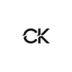 CK monogram logo design letter text name symbol monochrome logotype alphabet character simple logo