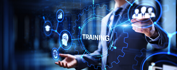 Training Online Education Webinar Personal Development Motivation E-learning Business concept on...