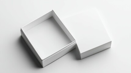 White Paper Box For Branding With Blank Paper Label