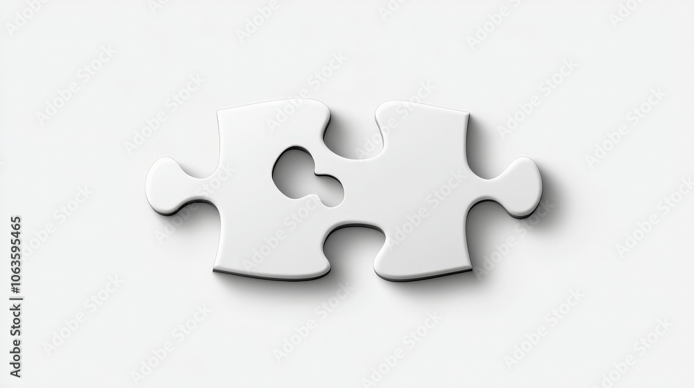 Poster connecting the dots: two interlocking puzzle pieces symbolize connection, collaboration, and problem