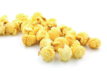 popcorn isolated on white