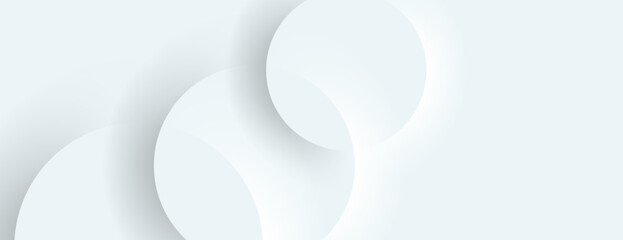 minimal white abstract background with overlapping circle
