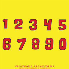 Classic Sport basketball Jersey Number vector.