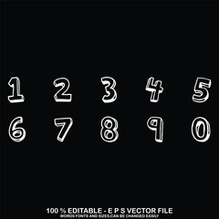 Classic Sport basketball Jersey Number vector.