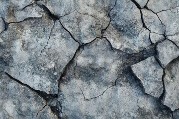Obraz premium A seamless texture of concrete, with gray tones and visible cracks for an industrial look