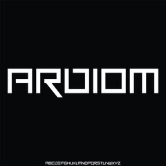 modern, futuristic modern geometric font