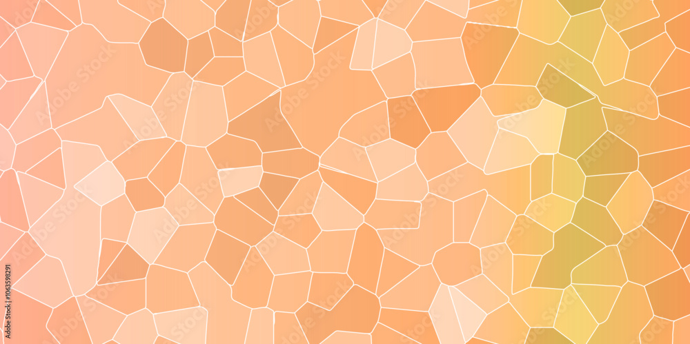 Poster abstract colorful broken stained glass background design with white line. geometric polygonal backgr