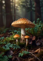 A mushroom on picture 