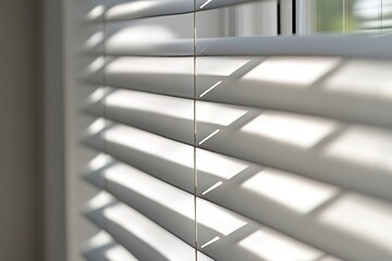 Obraz premium White wall with window shadows, close-up, flat lay, photography