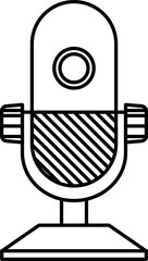 Mic icon. Communication signs and symbols.
