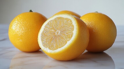lemon isolated on a pristine white background showcasing its bright yellow hue and zesty texture inviting to the senses perfect for fresh culinary creations