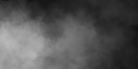 White smoke on black color abstract background, smoke overlay effect on Isolated black background, atmosphere overlay effect and vapor overlays, white fume overlay on black background.