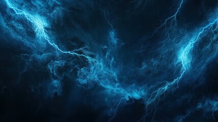 Striking Lightning Display in Dark Sky