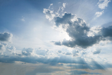 Blue sky and clouds for background