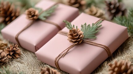 DIY Holiday Gift Wrapping with Dried Flowers and Calligraphy Unique Artistic Touch for Festive Gifts