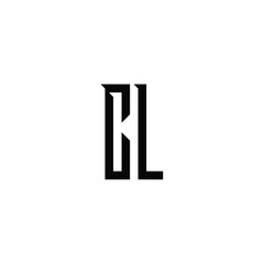 CL monogram logo design letter text name symbol monochrome logotype alphabet character simple logo