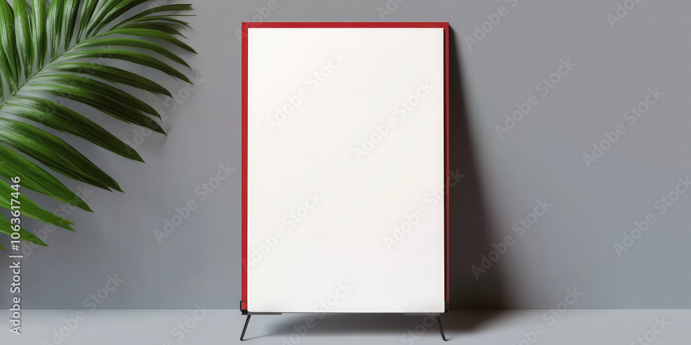 Poster showcase your creativity with a blank canvas on display