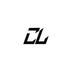 CL monogram logo design letter text name symbol monochrome logotype alphabet character simple logo