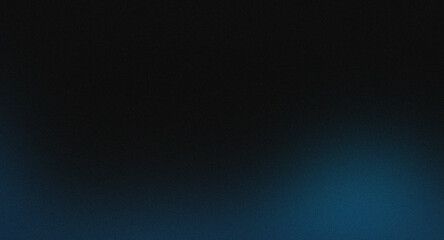 Steel blue color noise texture on black abstract gradient background 
