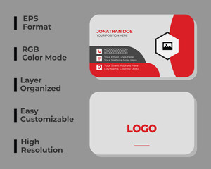 Rounded modern business card, minimal visiting card, simple corporate name card, personal identity card