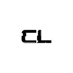 CL monogram logo design letter text name symbol monochrome logotype alphabet character simple logo