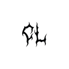 CL monogram logo design letter text name symbol monochrome logotype alphabet character simple logo