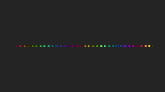 Audio music animation  video footage of audio visualizer on black background