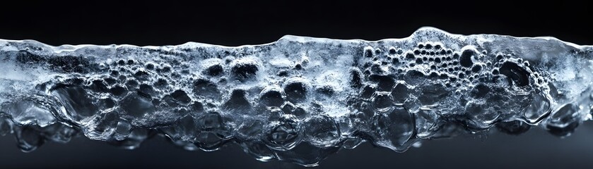 Fototapeta premium A Close-Up View of a Melted Iceberg's Edge