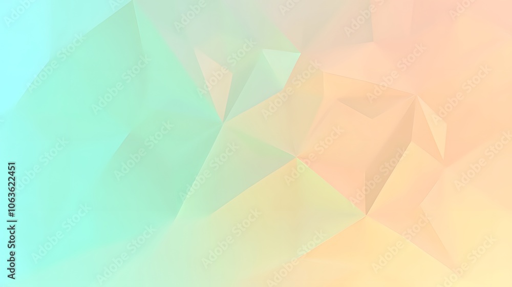 Poster a colorful background with a triangle in the middle