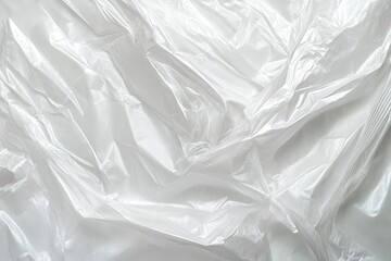 Obraz premium White plastic wrap, close-up, high-resolution photography, high-quality photo, super-realistic, white background