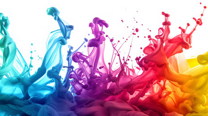 a brightly colored liquid is mixed into a black background