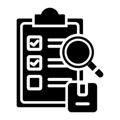 Quality Control Glyph Icon