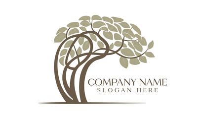 Tree of life tree silhouette tree nature roots mangrove tree vector isolated