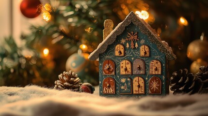 Festive Advent Calendar Scene