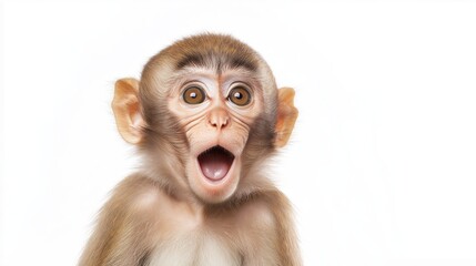 Joyful Surprised Monkey Expression
