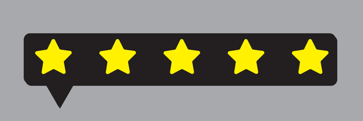 Set of Star Icons. Star vector icon. Rating symbol