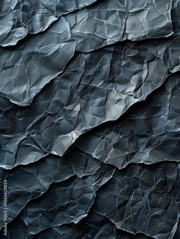 Aufkleber abstract textured background of overlapping dark crumpled paper layers
